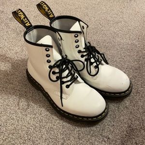 White Dr. Martens Size 8